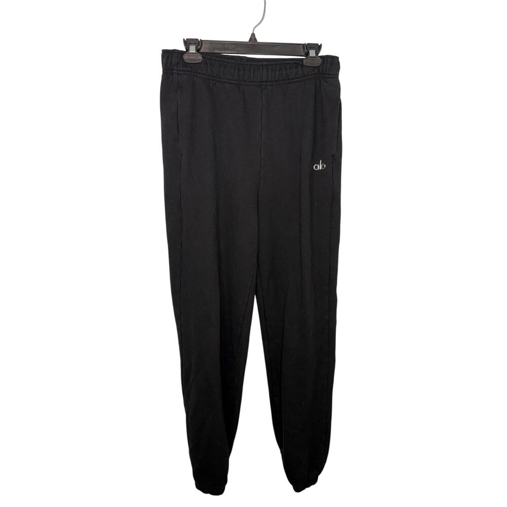 Alo Accolade Sweatpants Women's Size Medium Black Joggers Drawstring